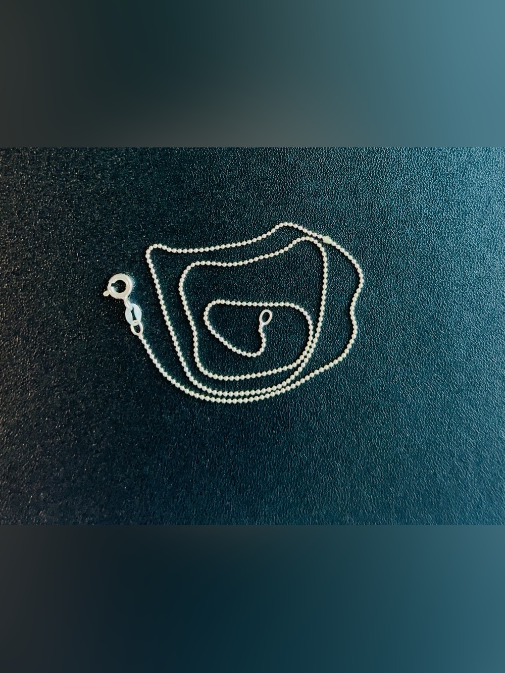 Sterling Silver Beaded Necklace - Silver